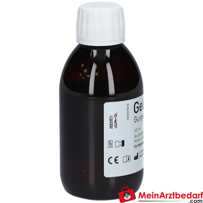 O gargarejo GeloTonsil alivia a dor de garganta e a dificuldade em engolir, 200ml