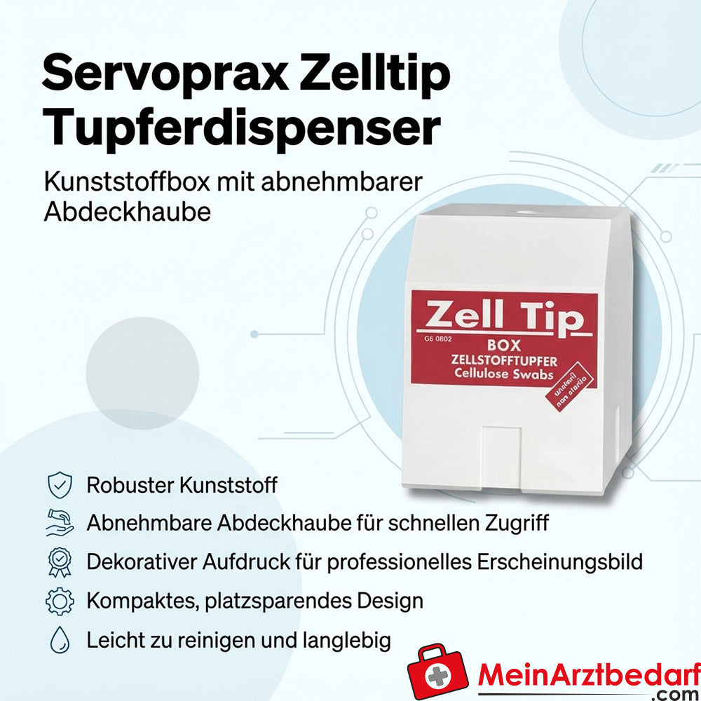 Servoprax celpunt wisser plastic, afneembare kap