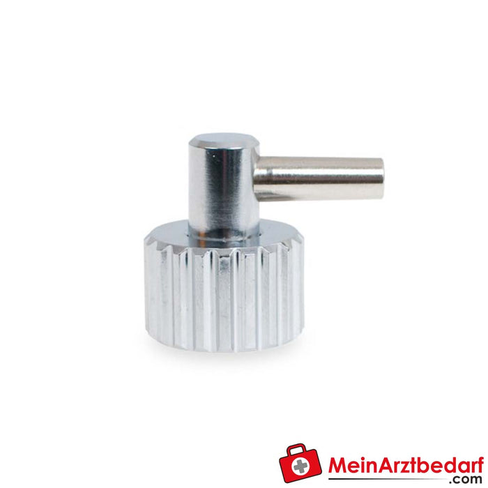 Weinmann Angle connection nozzle with union nut for inhalation pressure reducer, 90°angle