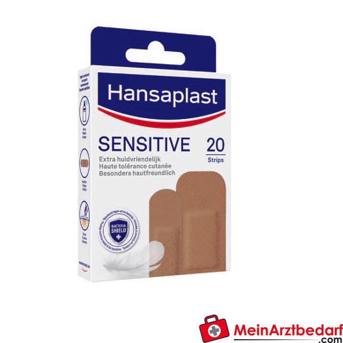 Hansaplast Sensitive Skin Tone, 20 pasków