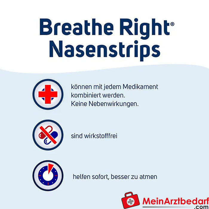 Better Breathe Breathe Right Burun Flasterleri Bej Normal, 10 adet.