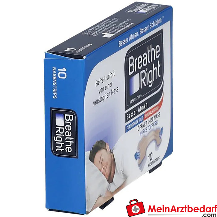 Pensos para o nariz Better Breathe Breathe Right Beige Normal, 10 unid.