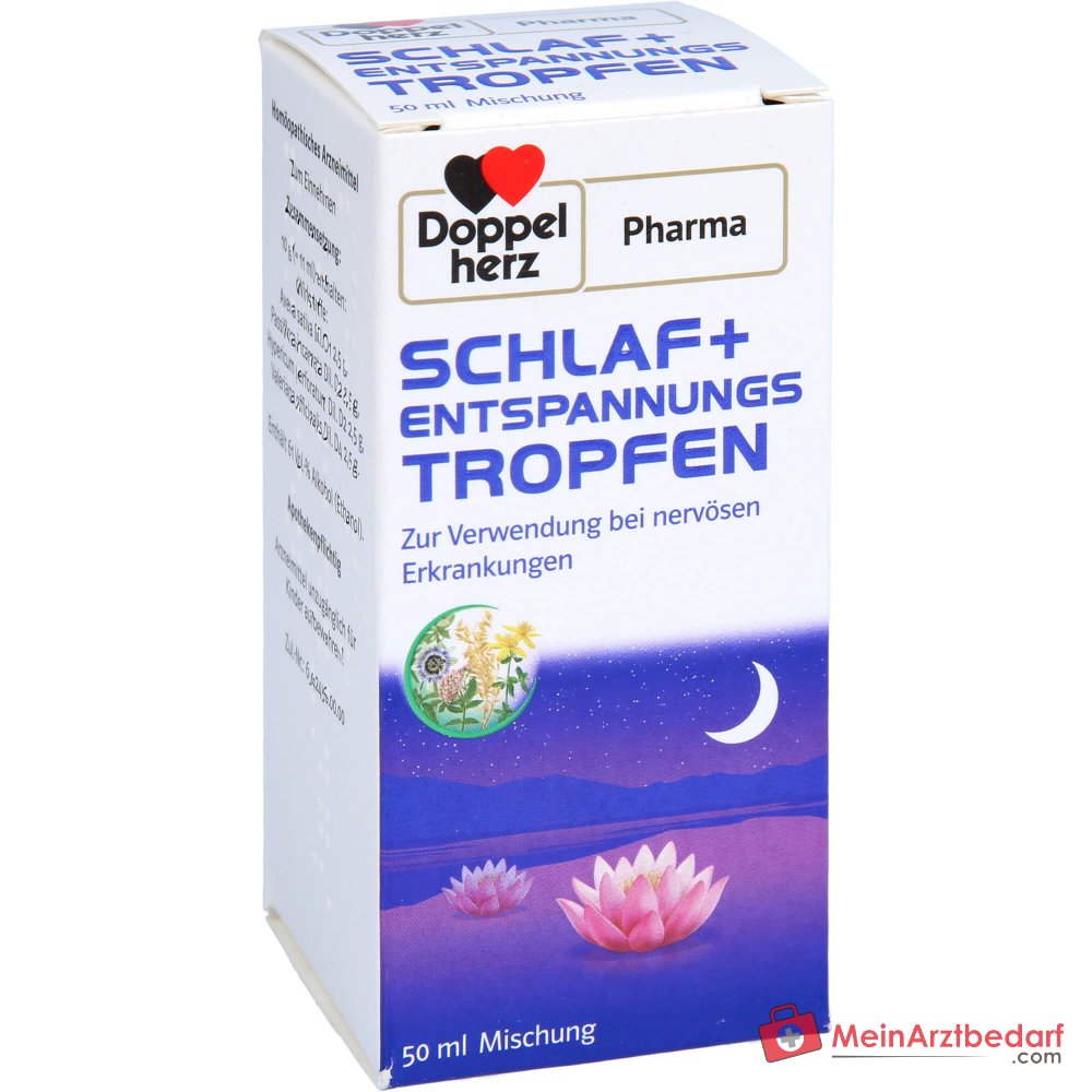 DoppelherzPharma Krople na sen i relaks Valeriana, Passiflora, Avena, Hypericum 11 ml