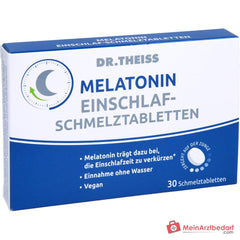 Dr. Theiss Melatonin Einschlaf-Schmelztabletten mit Melatonin, 30 St..