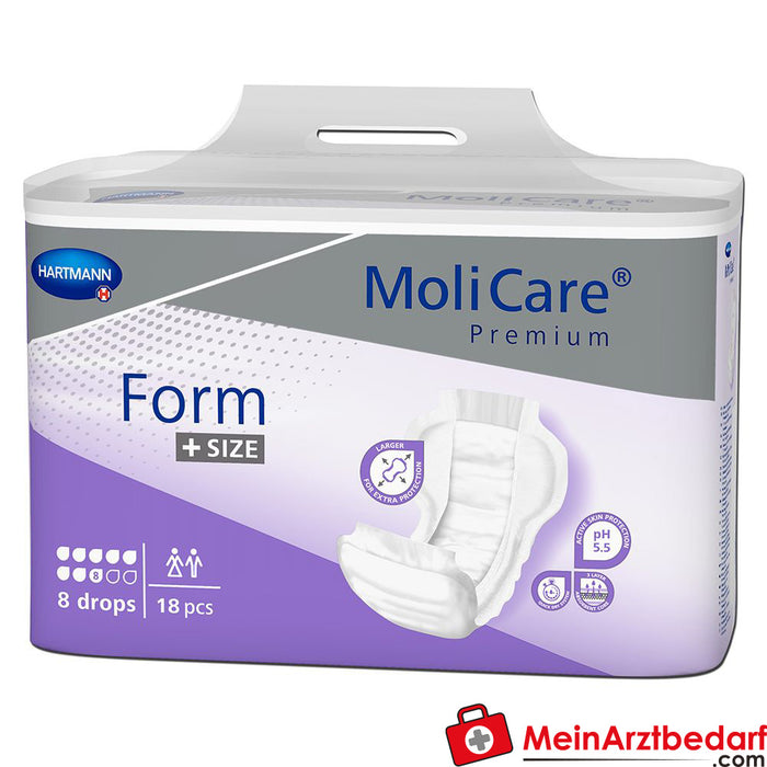 MoliCare® Premium Form + Size 8 drops