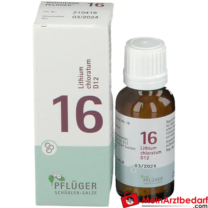 BIOCHEMIE PFLÜGER® Nº 16 Clorato de litio D12