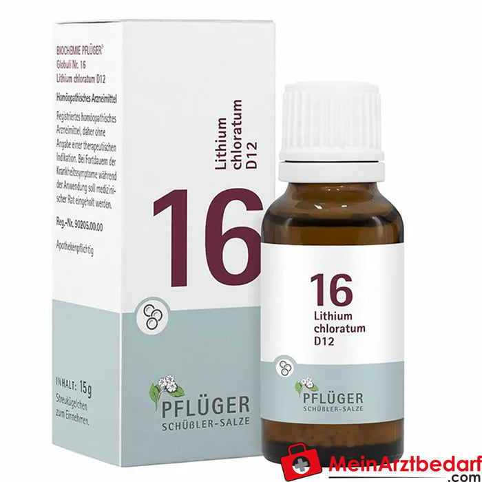 BIOCHEMIE PFLÜGER® 16 号氯通明锂 D12