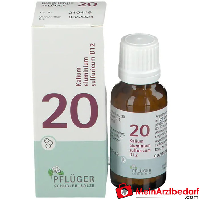 BIOCHEMIE PFLÜGER® No. 20 Potasyum alüminyum sülfürikum D12