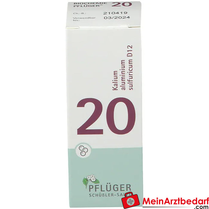 BIOCHEMIE PFLÜGER® No. 20 Alumínio sulfúrico de potássio D12