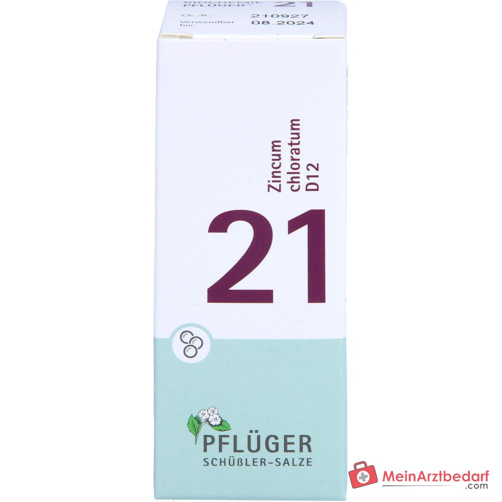 Biochemia Pflüger Globuli nr 21 Zincum chloratum D12 granulki, 15 g