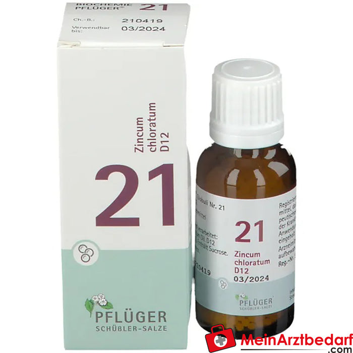 BIOCHEMIE PFLÜGER® Nº 21 Zincum chloratum D12