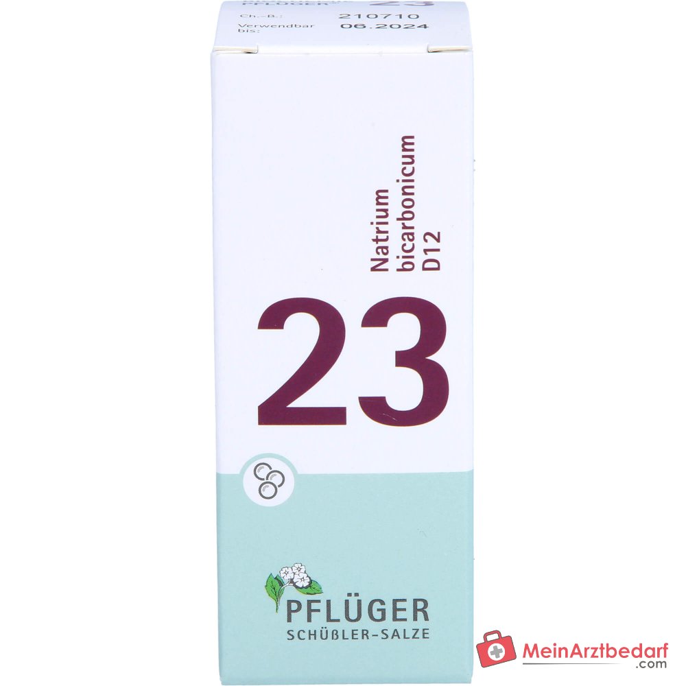 Pflüger Biochemie Globuli Nr. 23 Natrium bicarbonicum D12 Globuli, 15 g