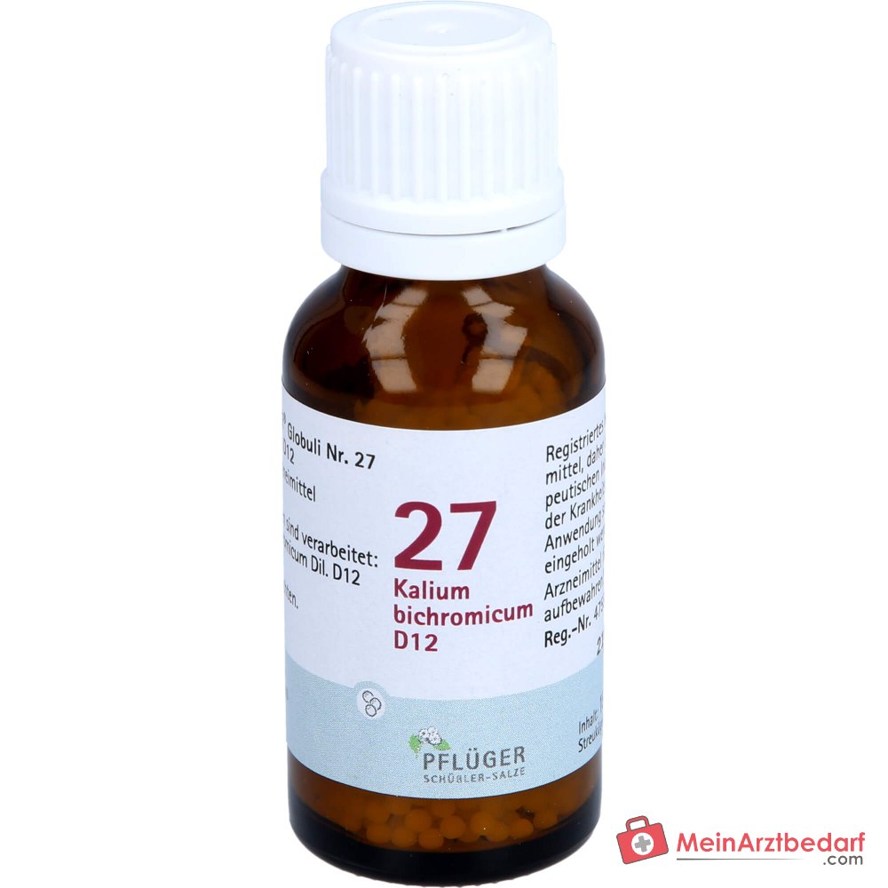 Biochemie Pflüger Glóbulos N.º 27 Kalium bichromicum D12 Glóbulos, 15 g