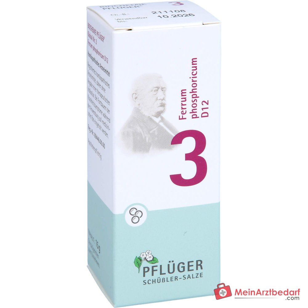 Pflüger Biochimica Globuli n. 3 Ferrum phosphoricum D12 granuli, 15 g
