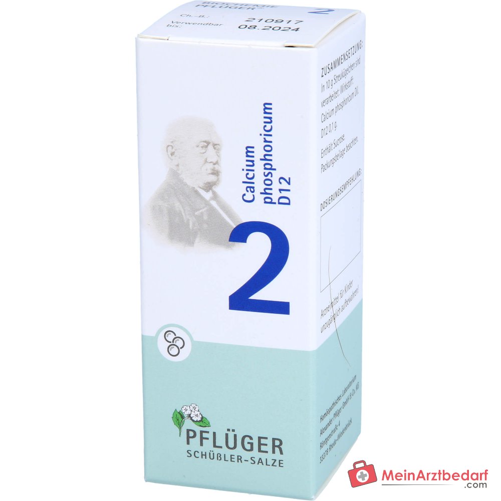 Pflüger Biochemia Globuli N. 2 Calcium phosphoricum D12 Globuli, 15 g