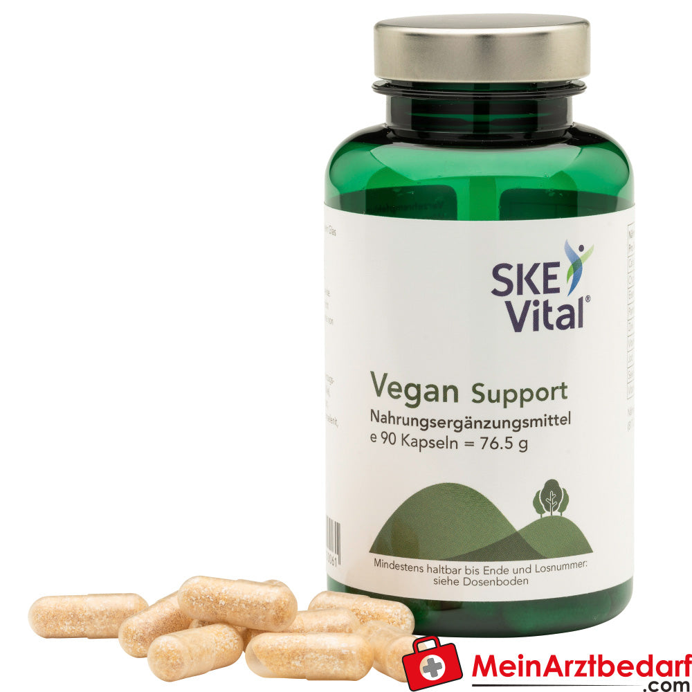 SKE Vital Vegan Support Eisen 14 mg Vitamin B12 10 µg Kapseln 90 Stück.