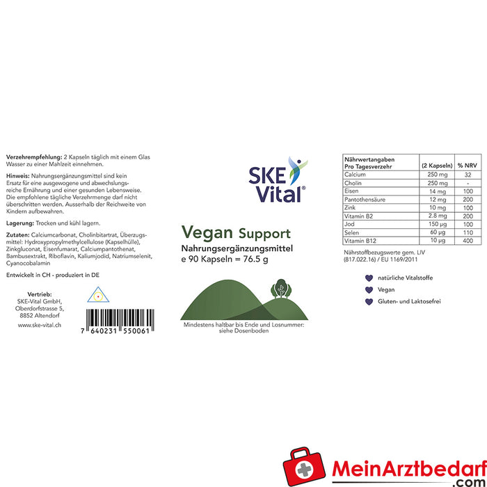 SKE Vital Vegan Support 90 gélules