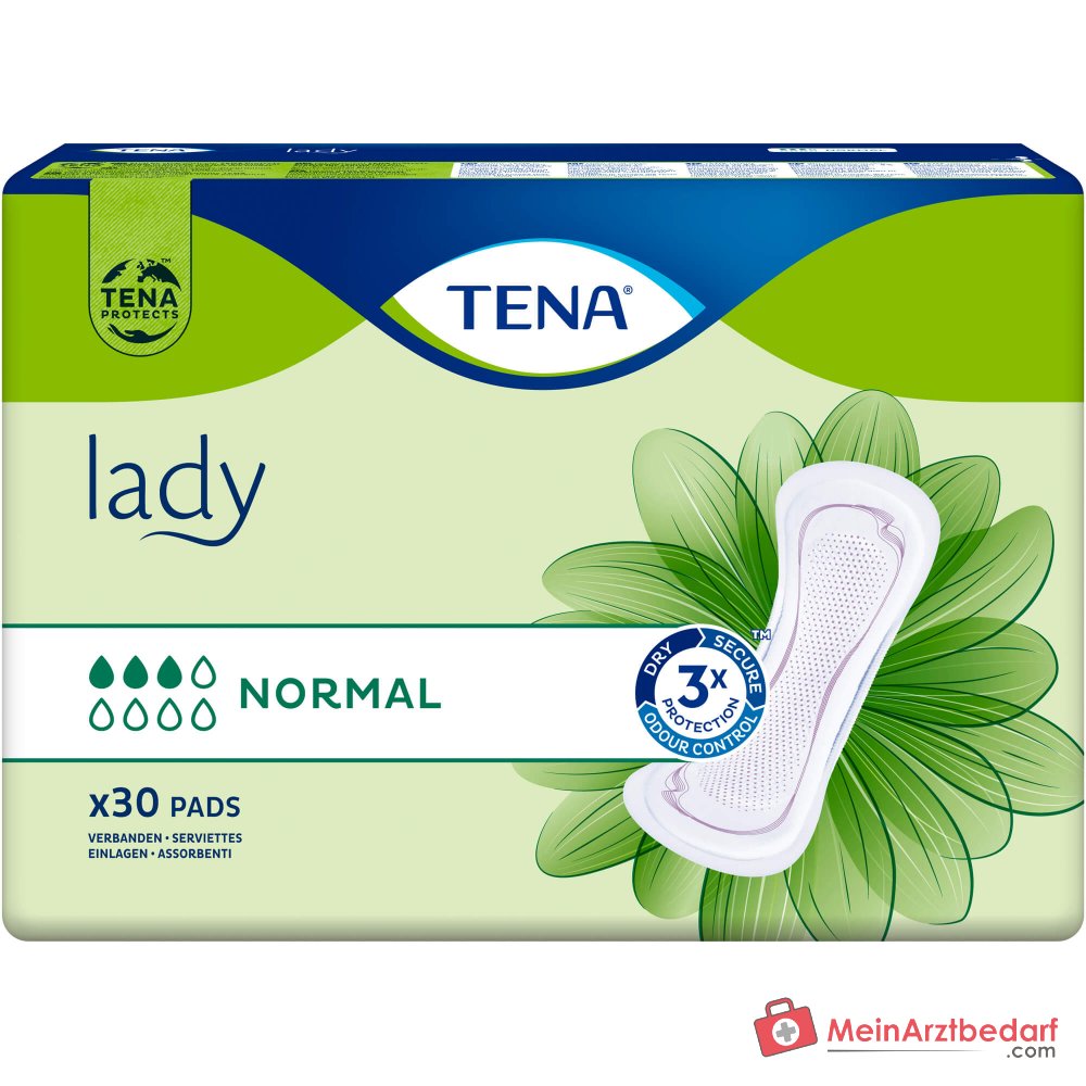 TENA Lady Normal inlegkruisjes voor vrouwen lichte tot middelmatige incontinentie 30 stuks