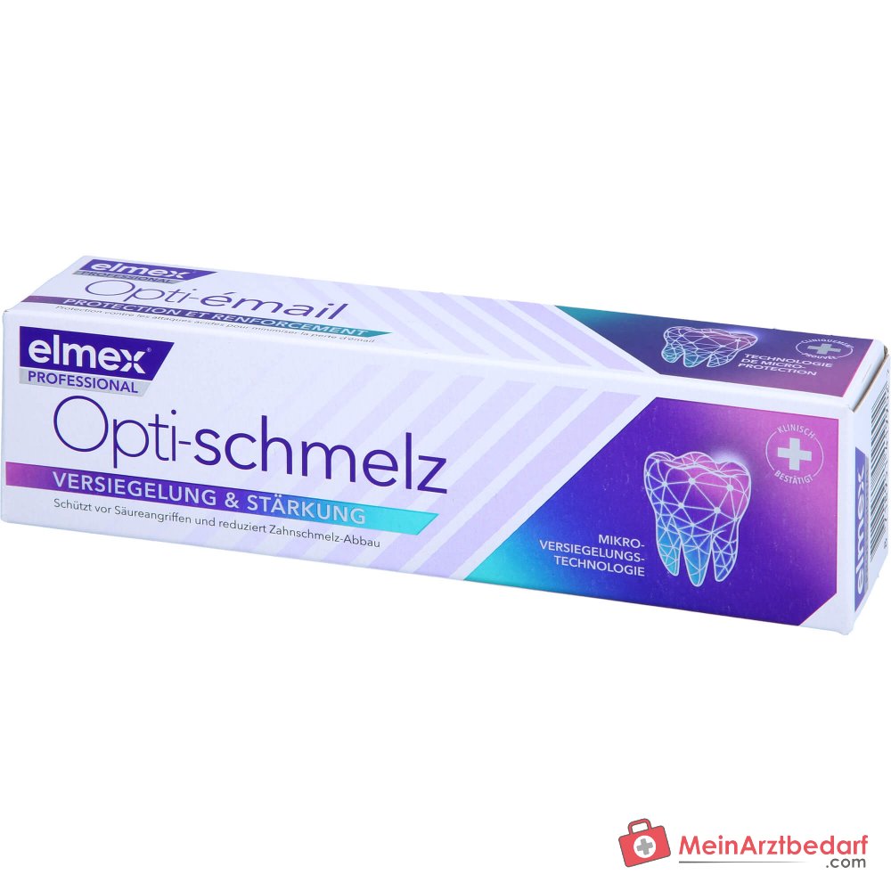 elmex Opti-schmelz Professional Natriumfluorid / Olaflur Zahnpasta, 75 ml.
