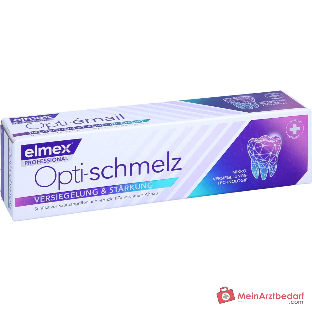 elmex Opti-schmelz Professional Natriumfluorid / Olaflur Zahnpasta, 75 ml.