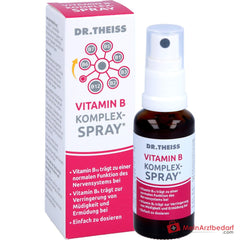 Dr. Theiss Vitamin B Komplex-Spray Thiamin / Riboflavin / Niacin / Pantothensäure / Pyridoxin / Biotin / Cobalamin Mundspray, 30 ml.