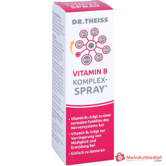 Dr. Theiss Vitamin B Komplex-Spray Thiamin / Riboflavin / Niacin / Pantothensäure / Pyridoxin / Biotin / Cobalamin Mundspray, 30 ml.