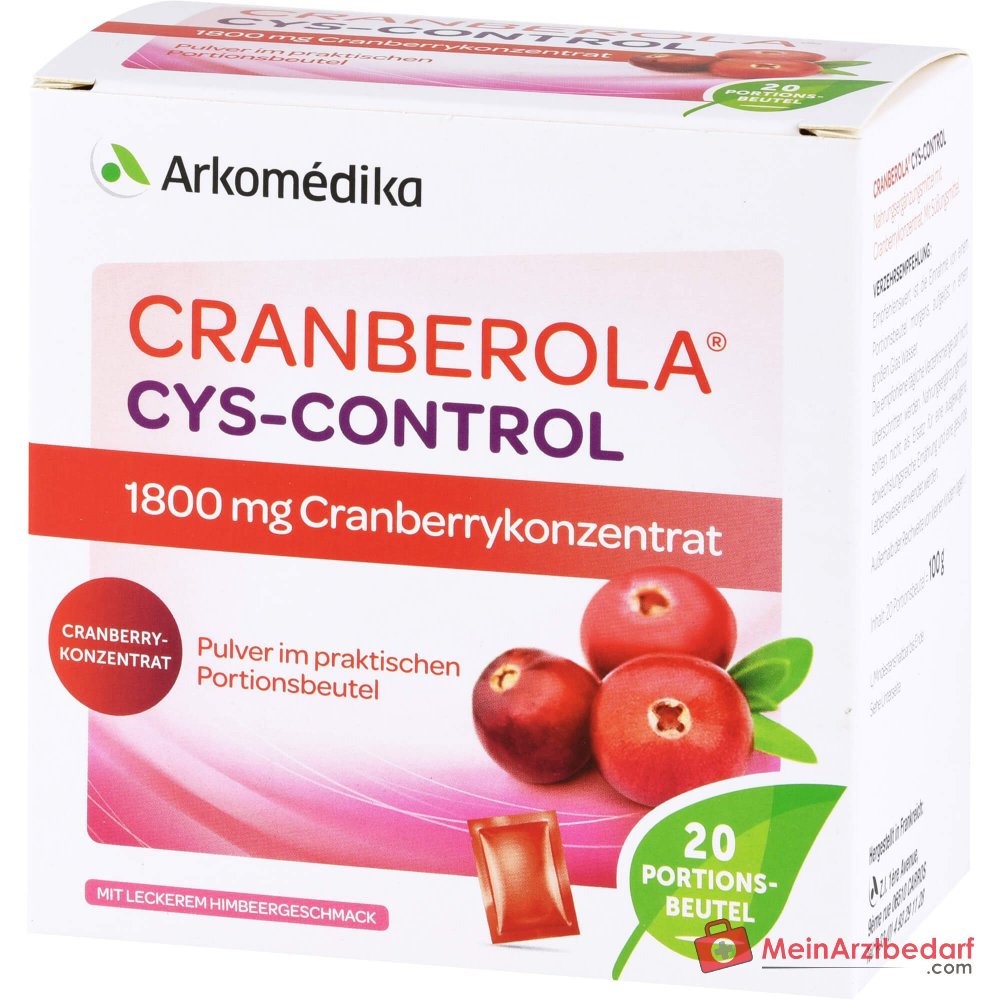 Cranberola Cys Control polvere 1800 mg di mirtillo rosso (18 mg di PAC) 20 x 5 g
