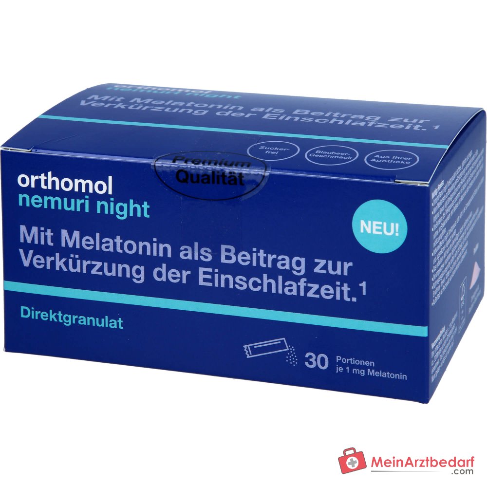 Orthomol Nemuri night Direktgranulat, 30 Beutel.