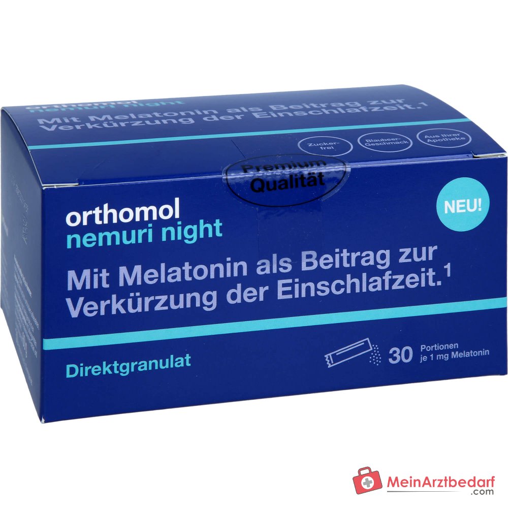 Orthomol Nemuri night Direktgranulat, 30 Beutel.