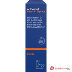 Orthomol Vitamin D3+K2 Spray, 20 ml.