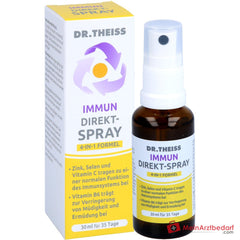 Dr. Theiss Immun Direkt-Spray Vitamin B6 / Vitamin C / Selen / Zink Mundspray, 30 ml.