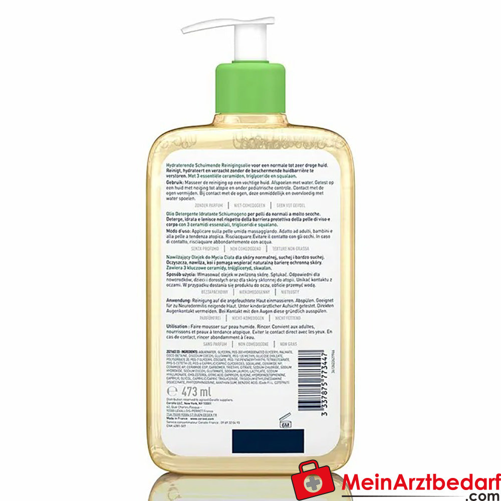 CeraVe Feuchtigkeitsspendendes Reinigungsöl|für normale bis sehr trockene Haut, 236ml.