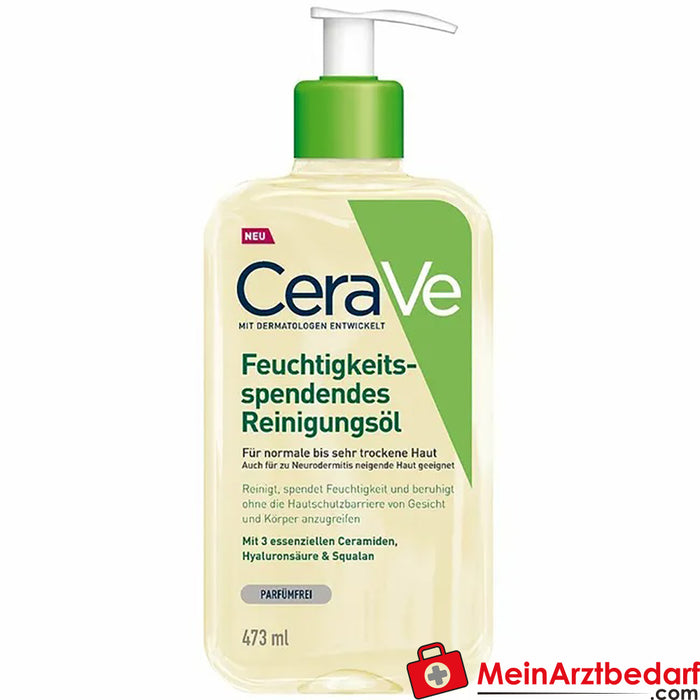 CeraVe Olio detergente idratante: schiuma detergente delicata per pelli da normali a molto secche
