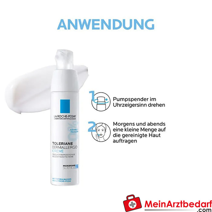 Toleriane Dermallergo Crema, crema facial hidratante para pieles sensibles, secas y alérgicas