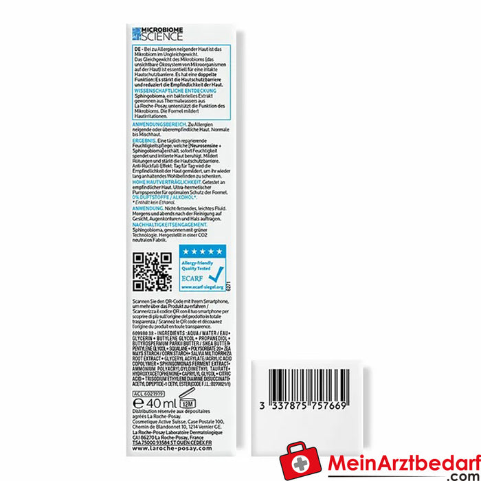 La Roche Posay Toleraine Fluido Dermallergo, 40ml