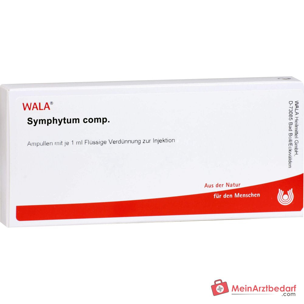WALA Symphytum comp. Ampollas, 10 unidades.