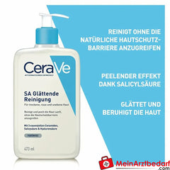 CeraVe SA Glättende Reinigung: Für trockene, raue und unebene Haut, 473ml.