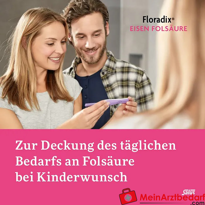 Salus® Kräuterblut® Floradix® Kwas foliowy z żelazem, 84 szt.