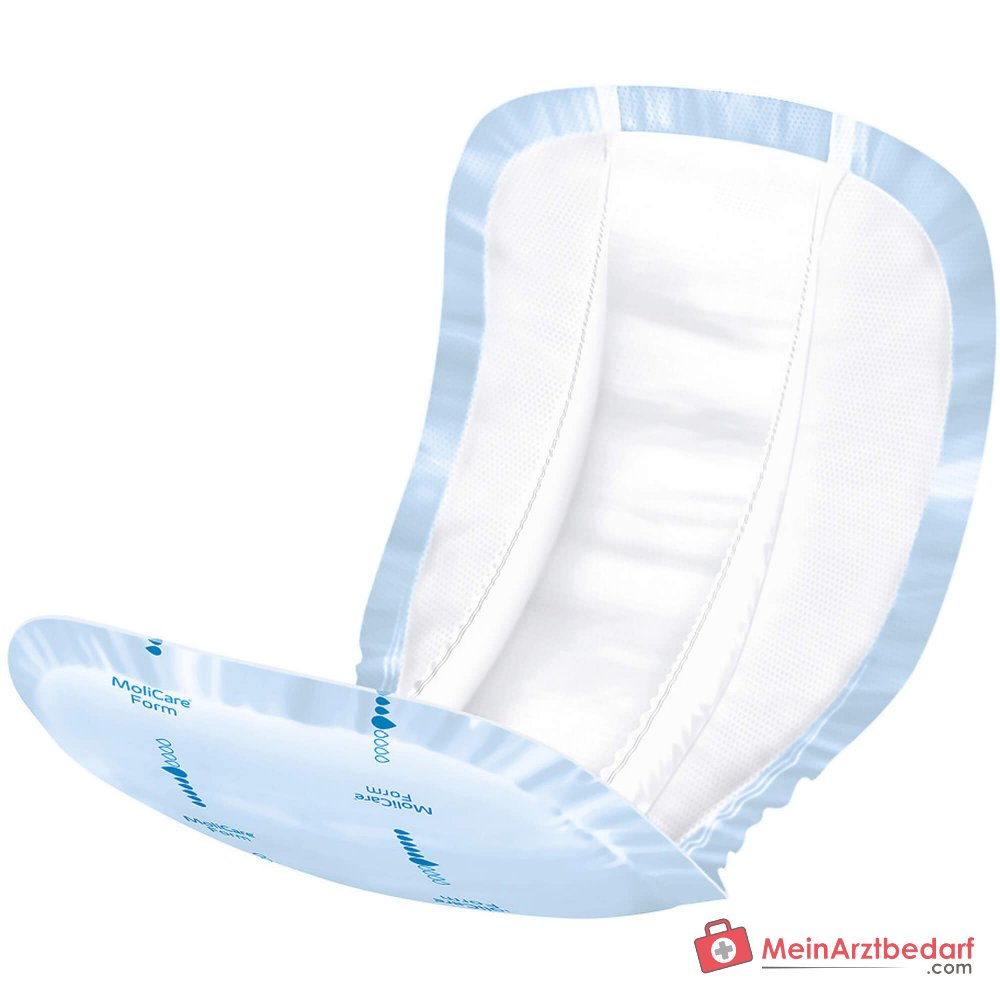 Hartmann MoliCare Form 6 Tropfen Inkontinenzvorlagen mit Folienrückseite, 128 Stück (4 x 32 Stück)
