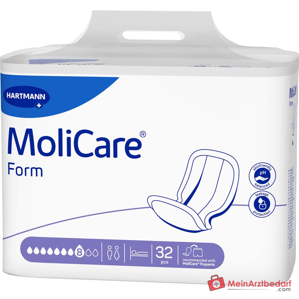PAUL HARTMANN MoliCare Form 8 Tropfen Inkontinenzvorlagen, 128 St.