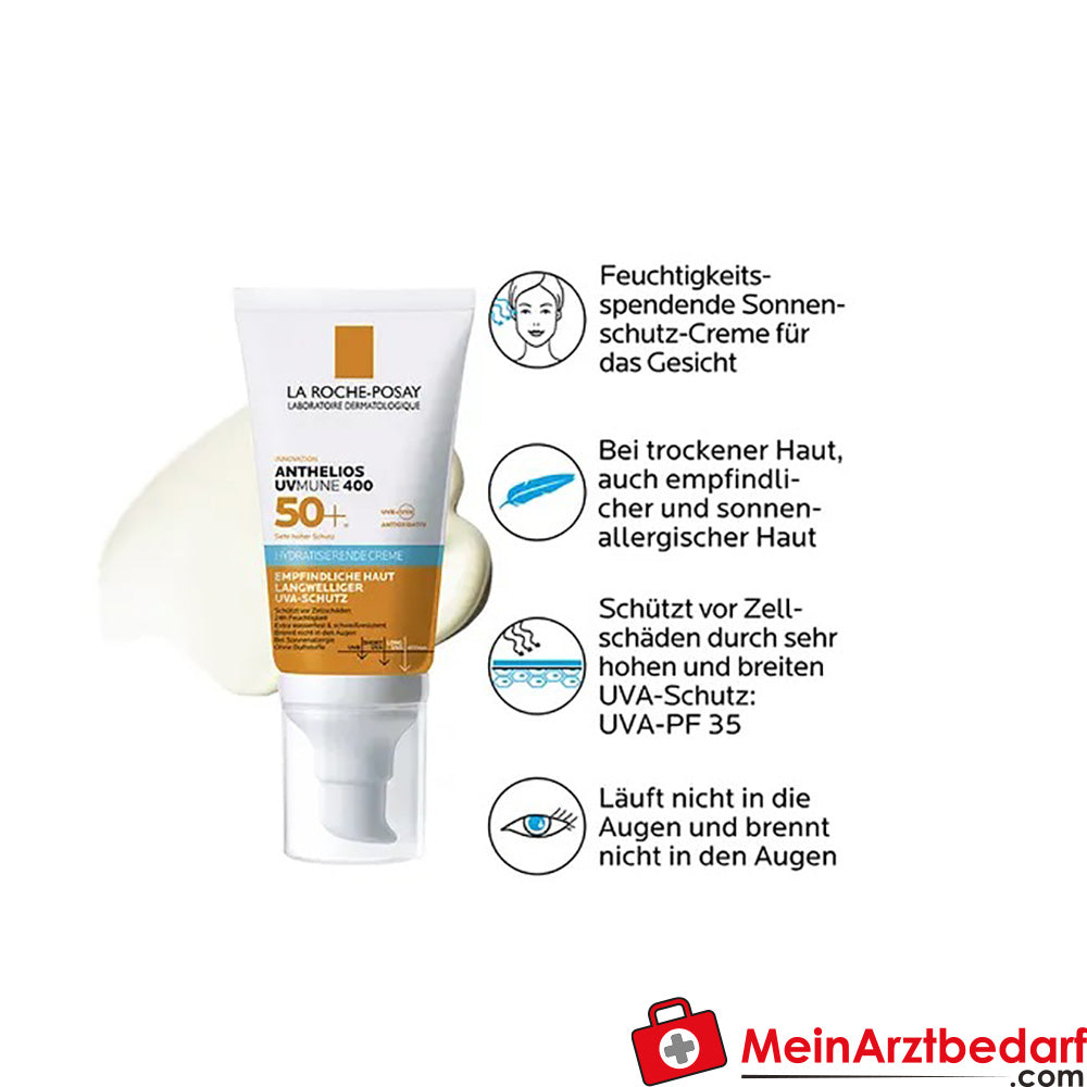 La Roche Posay Anthelios Hydratisierende Creme UVMune 400 LSF 50+, 50ml.