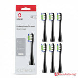 Oclean Professional Clean Bürstenkopf 6er-Pack mit DuPont Diamantborsten, FDA-zugelassen, kompatibel mit allen Oclean Zahnbürsten