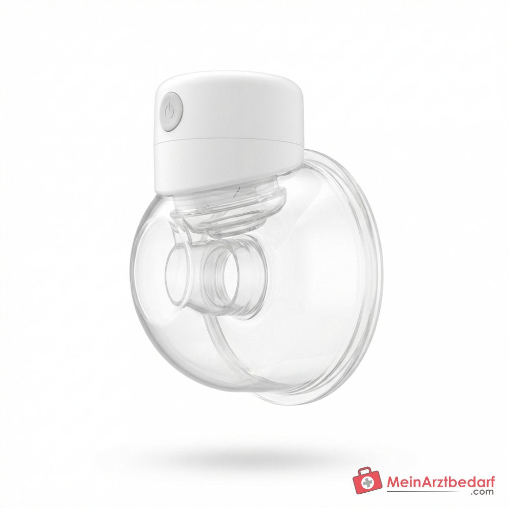 Momcozy M5 Tragbare Milchpumpe elektrisch 230g, 3 Modi & 9 Saugstufen, 105° Flanschwinkel, Mikrovibration, freihändig, 24 mm Flansch, 2er Set