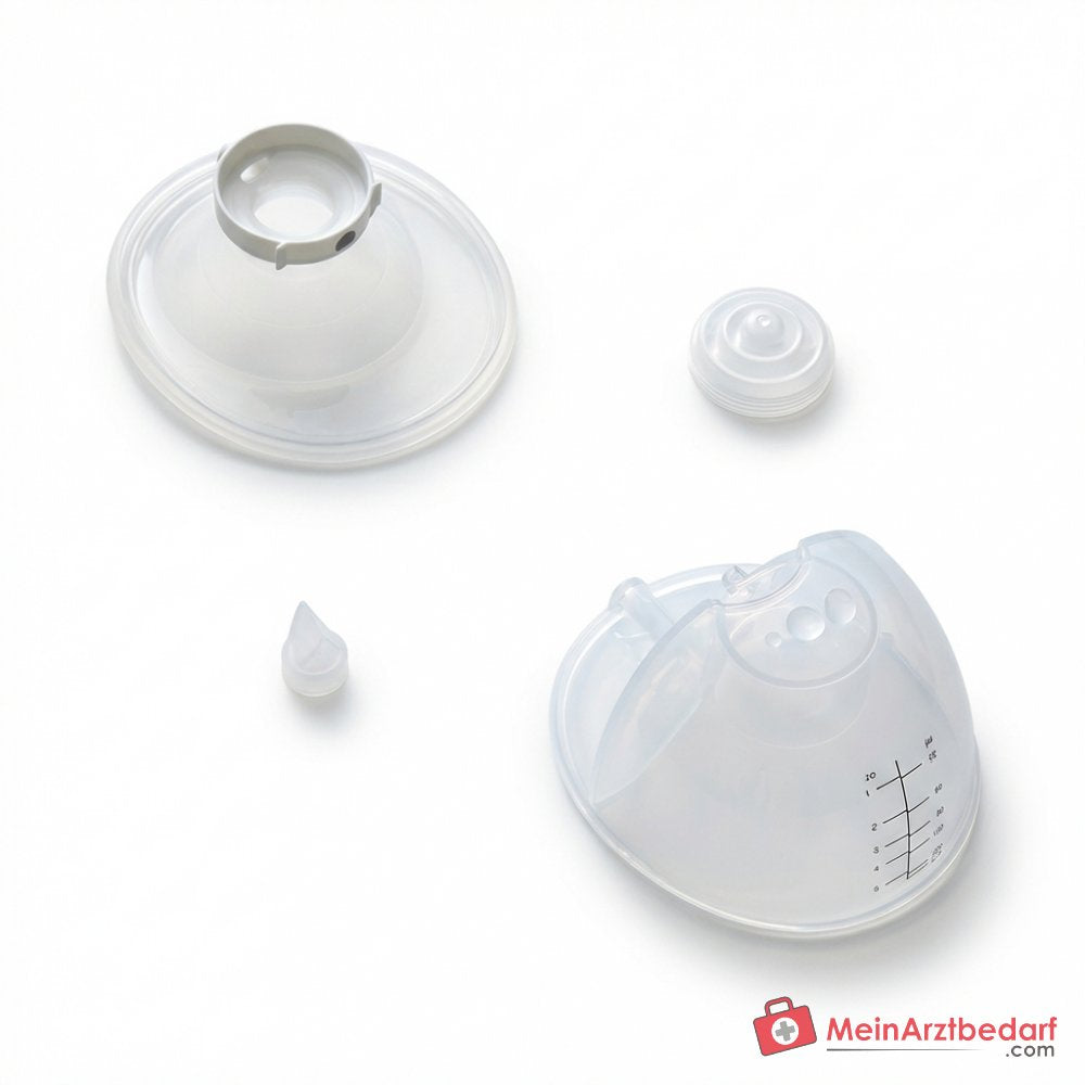 Momcozy M5 Tragbare Milchpumpe elektrisch 230g, 3 Modi & 9 Saugstufen, 105° Flanschwinkel, Mikrovibration, freihändig, 24 mm Flansch, 2er Set