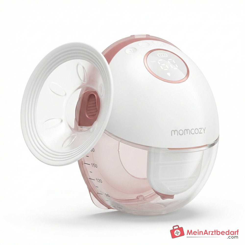 Momcozy Mobile Style M6 dubbele elektrische draagbare handsfree borstkolf met 3 modi, 9 niveaus, DoubleFit-flens, 295 mmHg zuigkracht, LED-display, 180 ml capaciteit, set van 2.