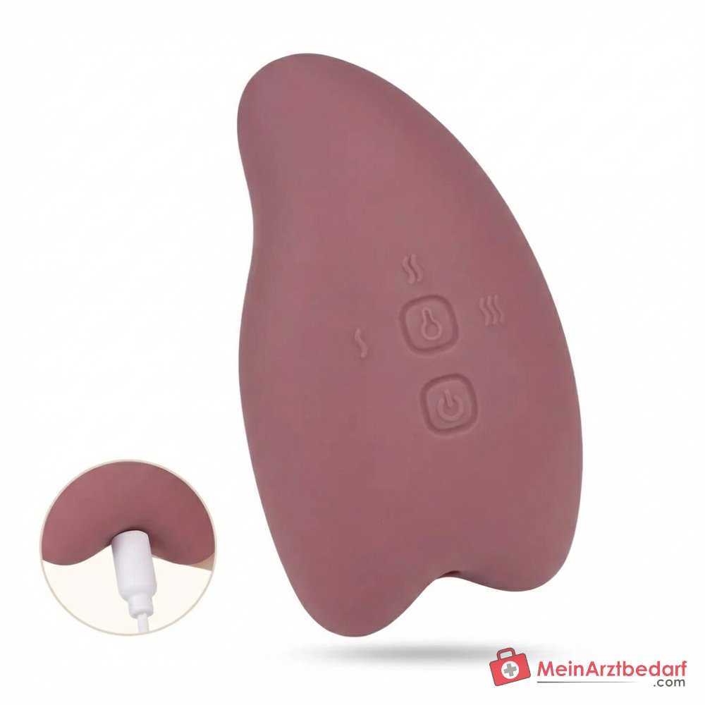 Momcozy Brustmassagegerät 2-in-1 mit Wärme und Vibration, 2 Modi, 6 Intensitätsstufen, IPX7 wasserdicht, magnetisches USB-Laden, BPA-frei