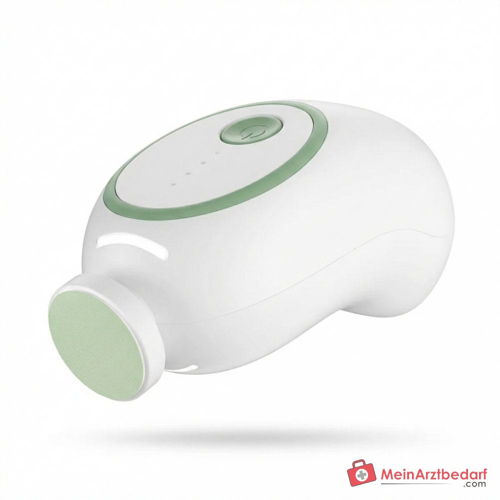Momcozy NC02 Elektrische Baby-Nagelfeile mit 360° LED-Ringlicht, 4 Geschwindigkeitsstufen, 7 Schleifaufsätze, leise unter 35 dB, USB-C aufladbar