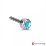 Blomdahl Nasenpiercing Bezel silber-blau, 4 mm, 10 Stk..