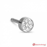 Blomdahl Erstohrstecker Brilliance Plenary Titan, 7 Kristalle, 5 mm, 10 Stk..