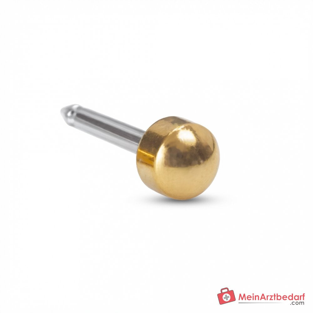 Blomdahl Erstohrstecker Plain Titan gold, 4 mm, 10 Stk..